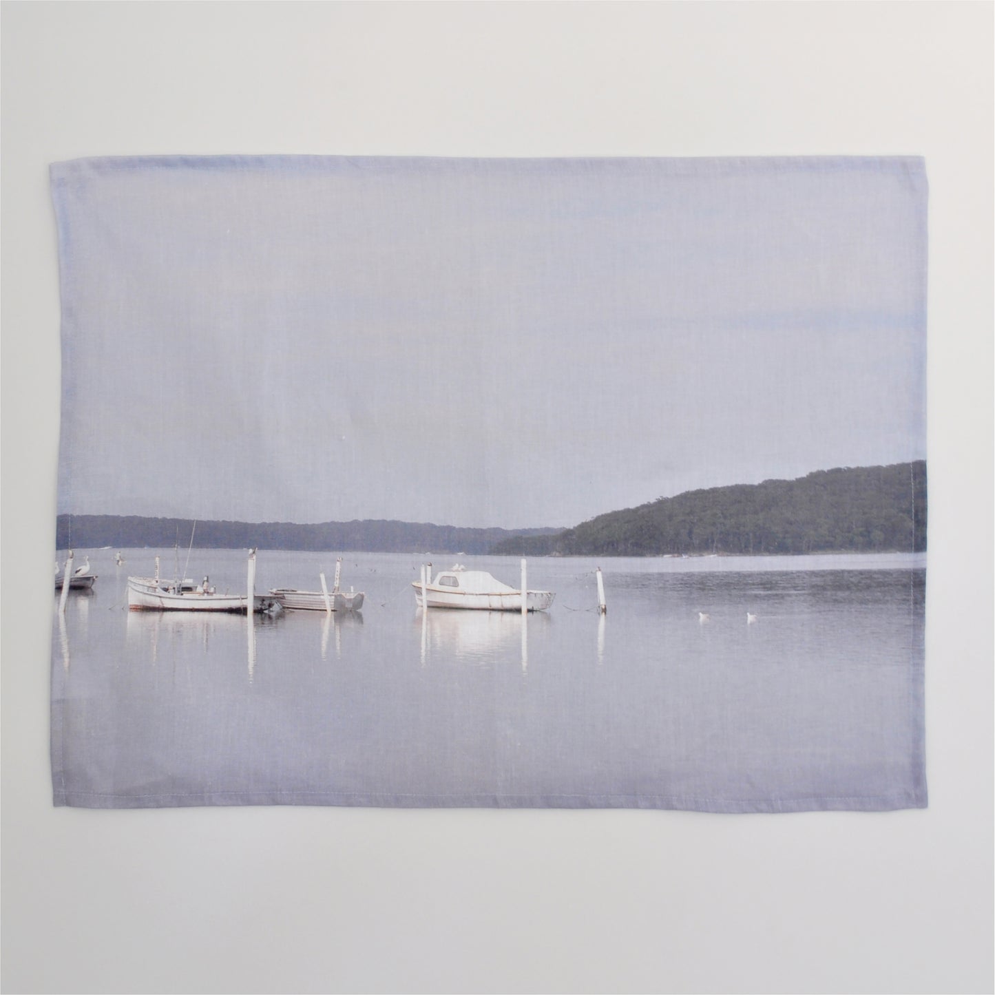 Tranquil Waters Tea Towel - 100% Linen